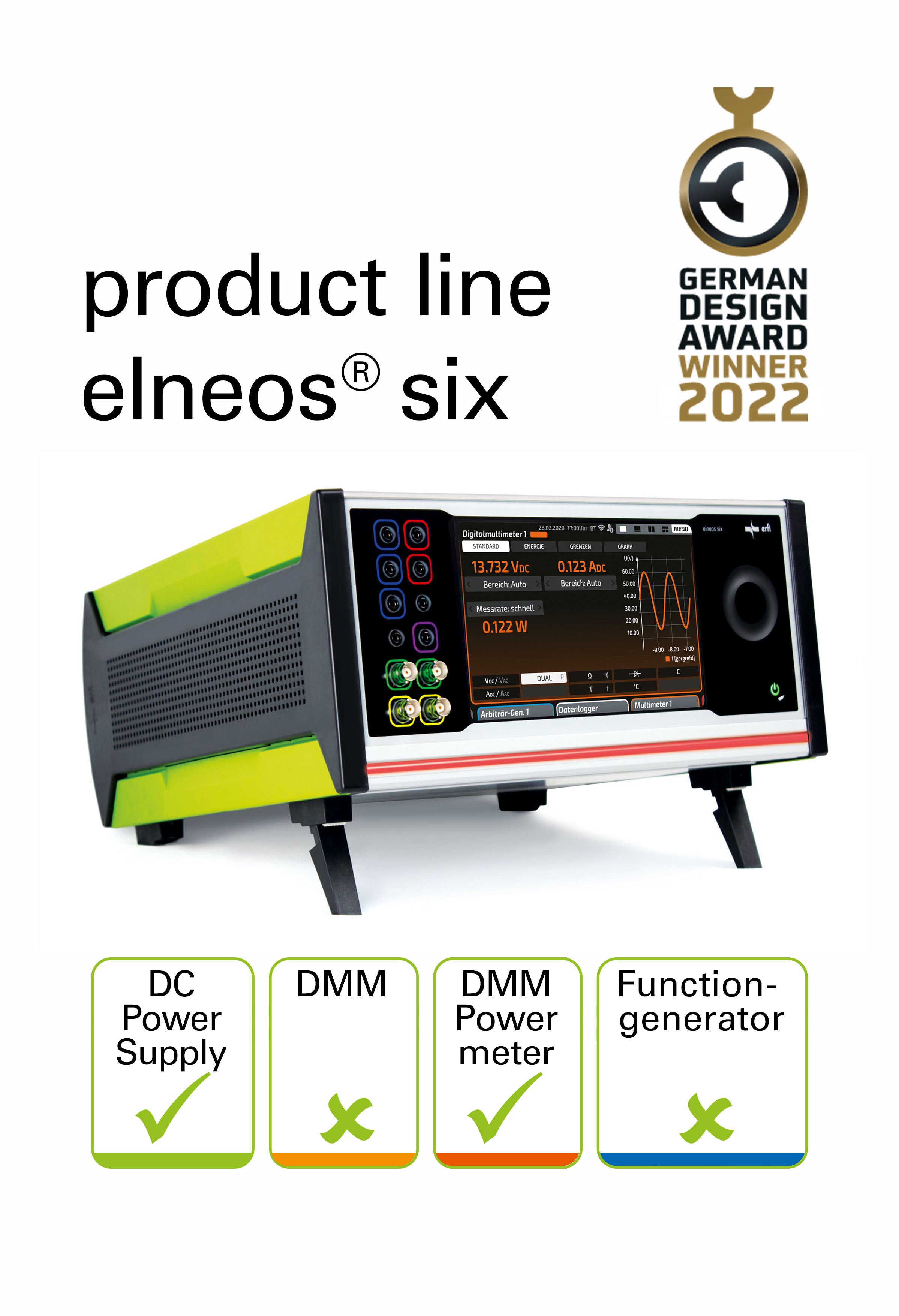 Single device standalone elneos six with DC multiple control power supplies
